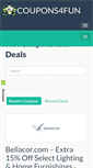 Mobile Screenshot of coupons4fun.com
